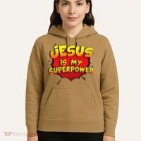 Jesus Is My Superpower Christian Gift Hoodie thumb 5