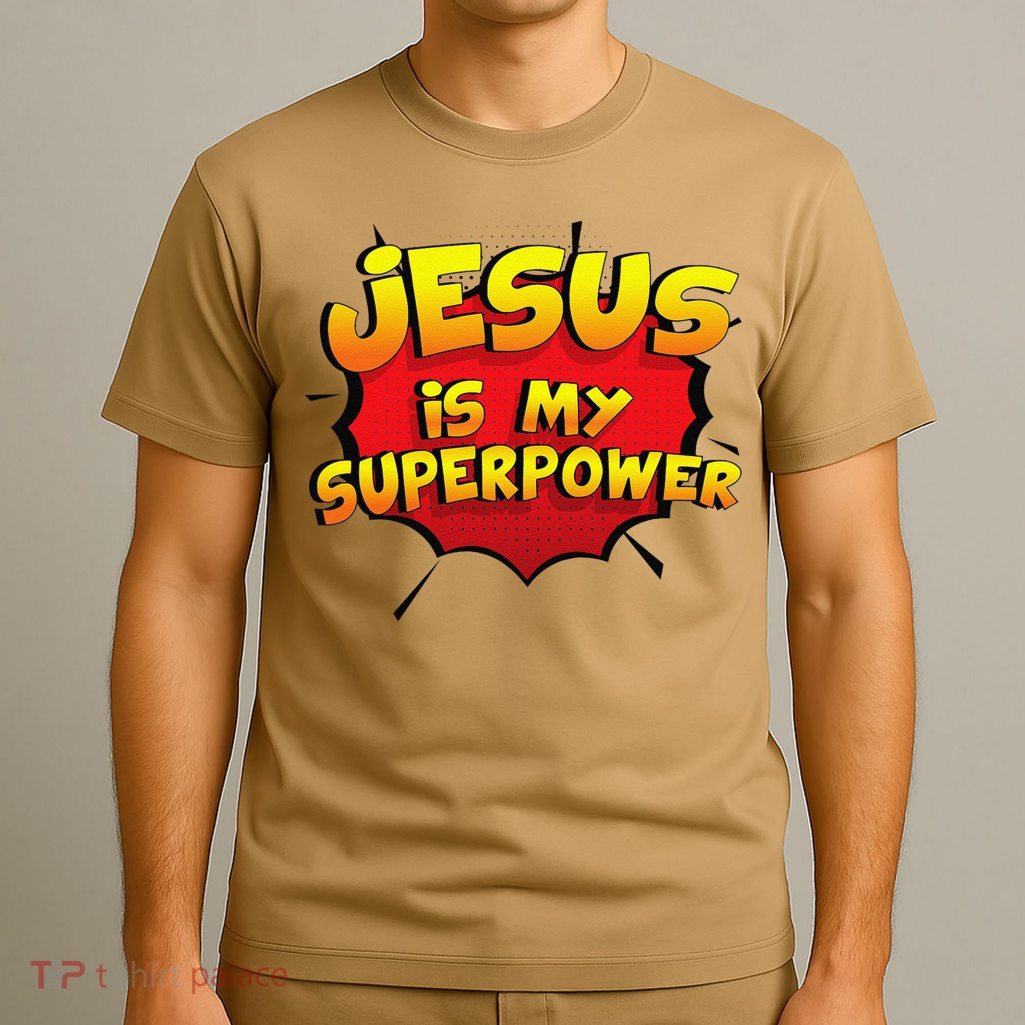 Jesus Is My Superpower Christian Gift T-Shirt