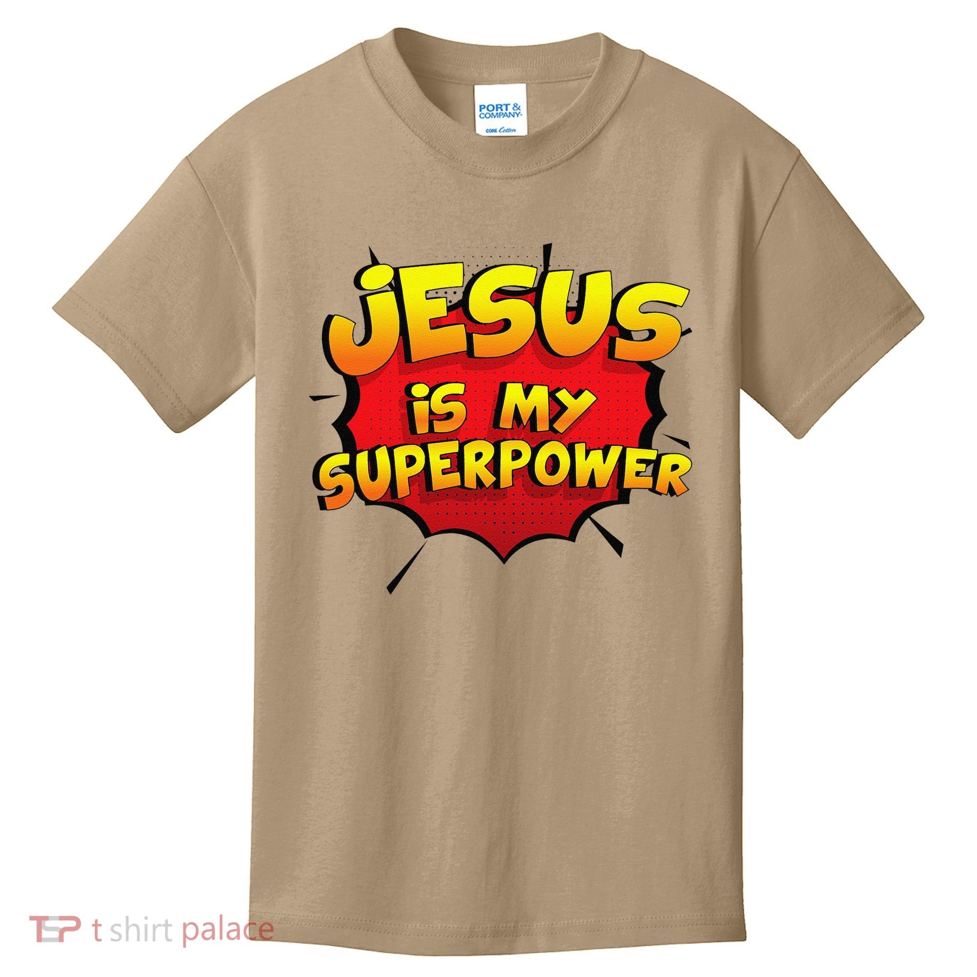 Jesus Is My Superpower Christian Gift Kids T-Shirt