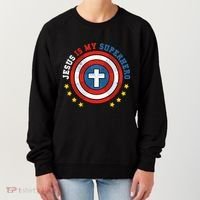 Jesus Is My Superhero Luke 1910 He Came To Save The Lost Women's Sweatshirt thumb 0