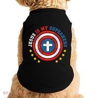 Jesus Is My Superhero Luke 1910 He Came To Save The Lost Doggie Tank thumb 0