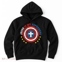 Jesus Is My Superhero Luke 1910 He Came To Save The Lost Hoodie thumb 0