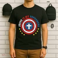 Jesus Is My Superhero Luke 1910 He Came To Save The Lost T-Shirt thumb 6