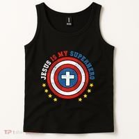 Jesus Is My Superhero Luke 1910 He Came To Save The Lost Tank Top thumb 2