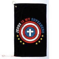 Jesus Is My Superhero Luke 1910 He Came To Save The Lost Golf Towel thumb 0
