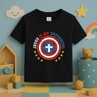 Jesus Is My Superhero Luke 1910 He Came To Save The Lost Toddler T-Shirt thumb 3