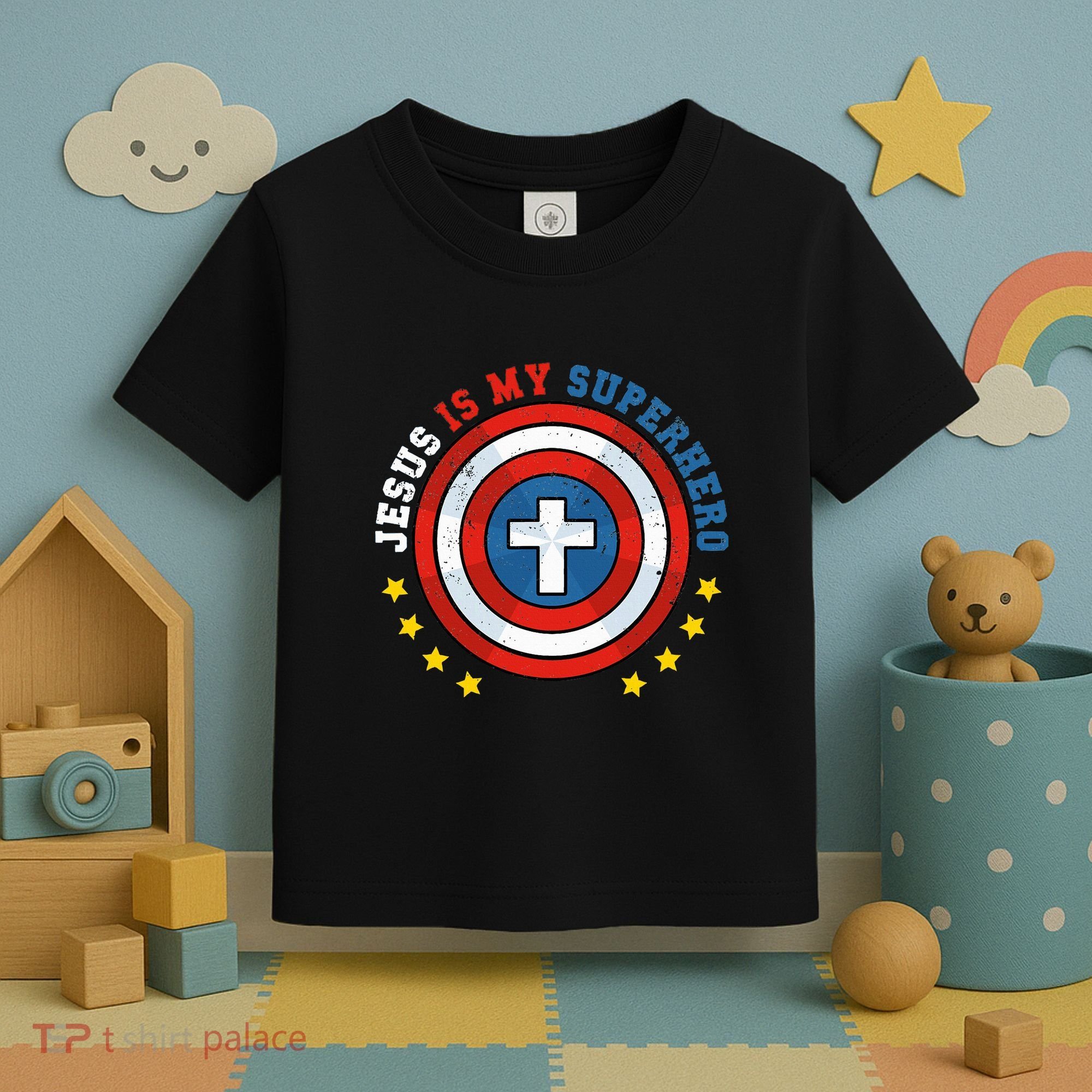 Jesus Is My Superhero Luke 1910 He Came To Save The Lost Toddler T-Shirt