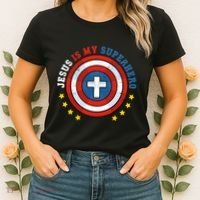 Jesus Is My Superhero Luke 1910 He Came To Save The Lost Women's T-Shirt thumb 2