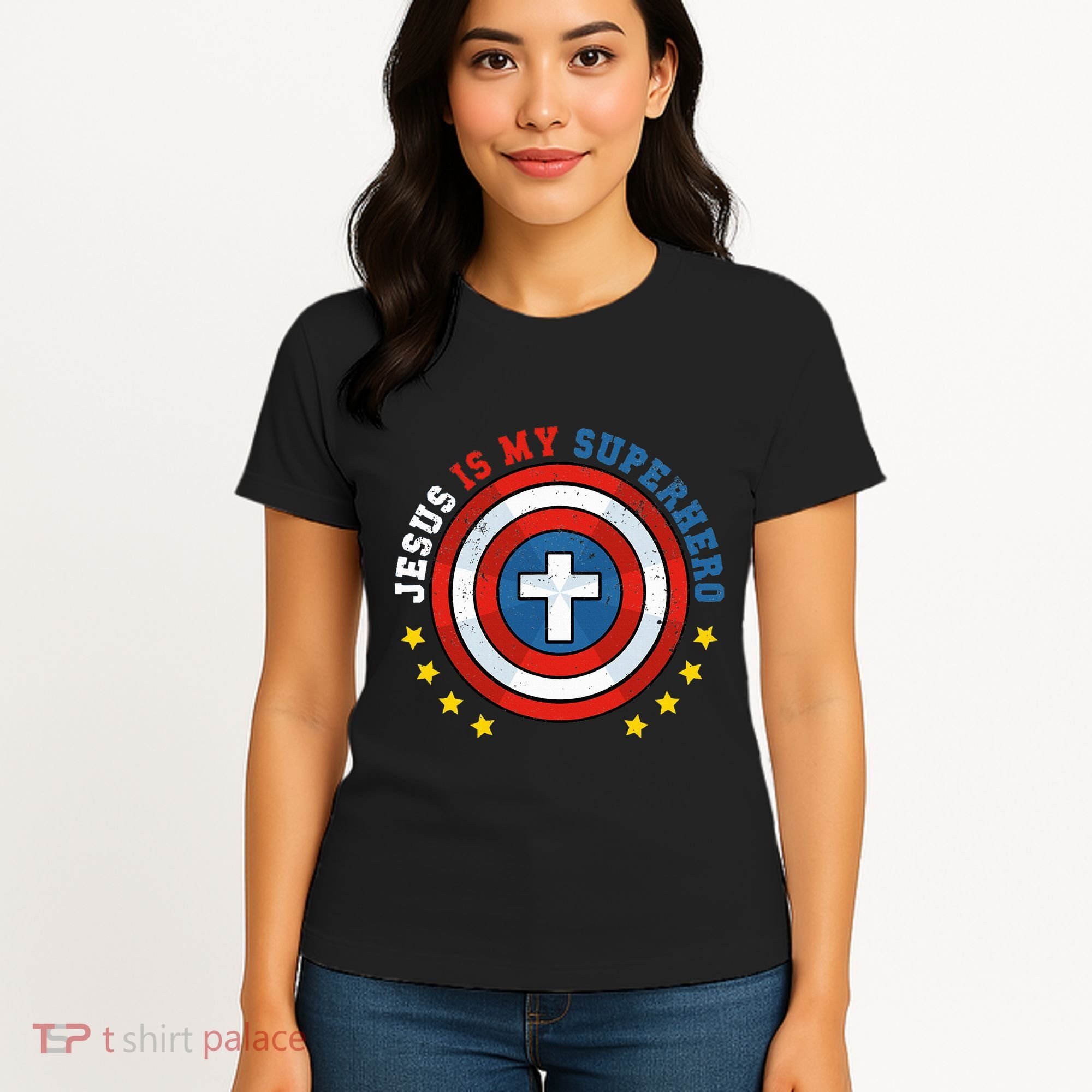 Jesus Is My Superhero Luke 1910 He Came To Save The Lost Women's T-Shirt