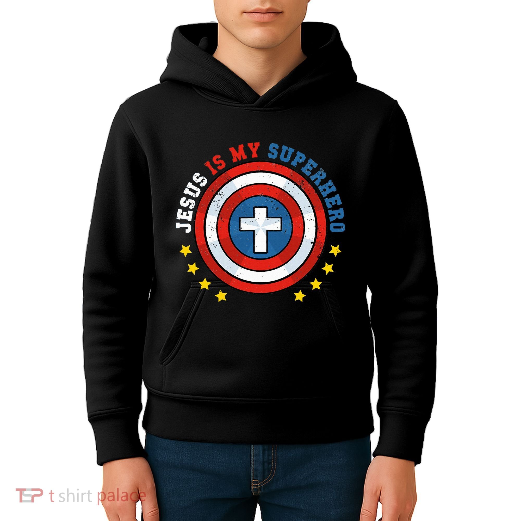 Jesus Is My Superhero Luke 1910 He Came To Save The Lost Kids Hoodie