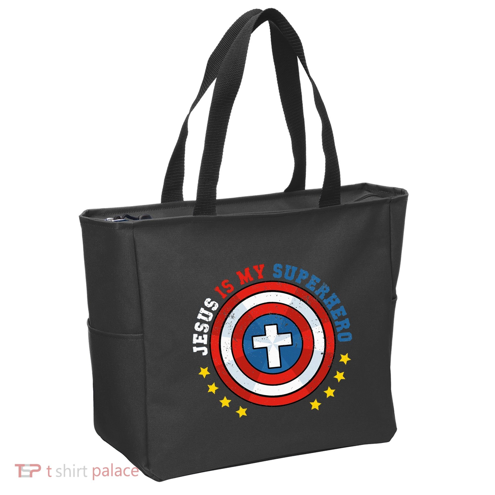 Jesus Is My Superhero Luke 1910 He Came To Save The Lost Tote Bag