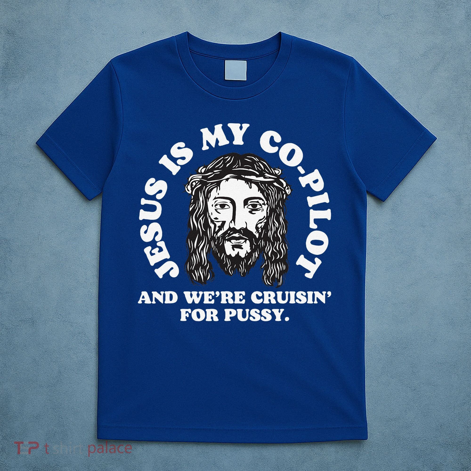 Jesus Is My Copilot And Were Cruising Funny Humor Joke Meme T-Shirt