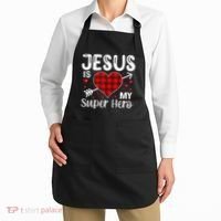 Jesus Is My Superhero Cute Powerful Christian Apron thumb 2