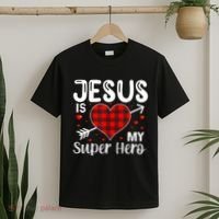 Jesus Is My Superhero Cute Powerful Christian T-Shirt thumb 2