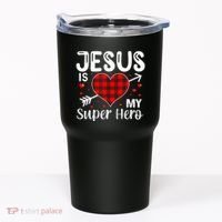 Jesus Is My Superhero Cute Powerful Christian Tumbler thumb 0