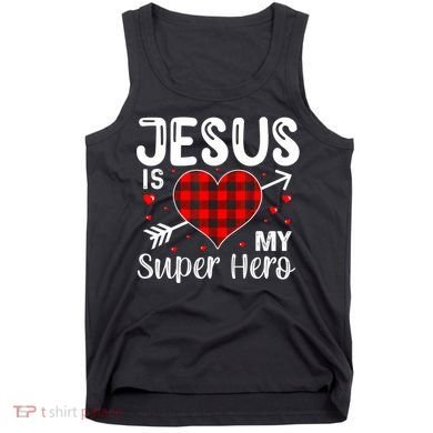 Jesus Is My Superhero Cute Powerful Christian Tank Top