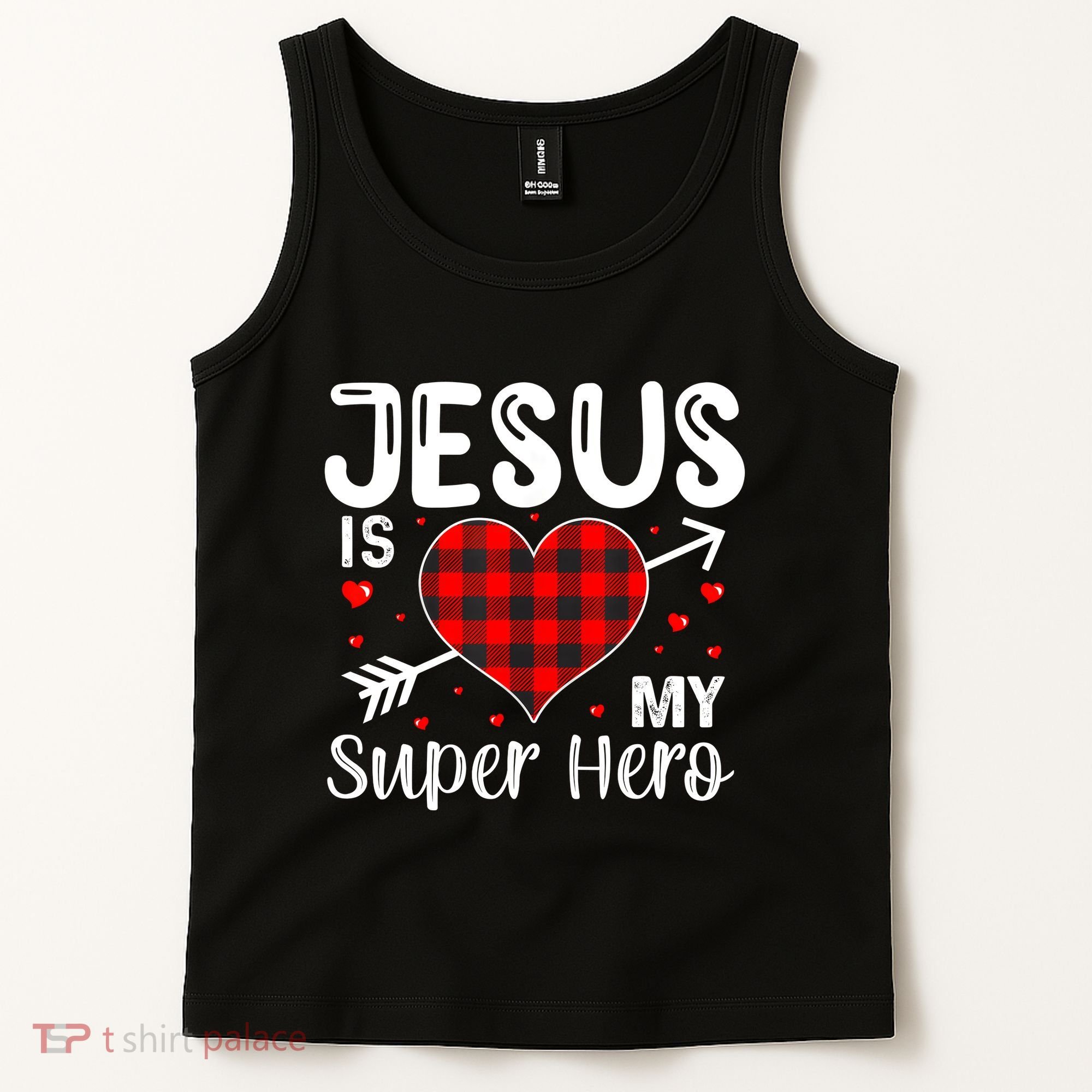 Jesus Is My Superhero Cute Powerful Christian Tank Top