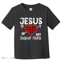 Jesus Is My Superhero Cute Powerful Christian Toddler T-Shirt thumb 0