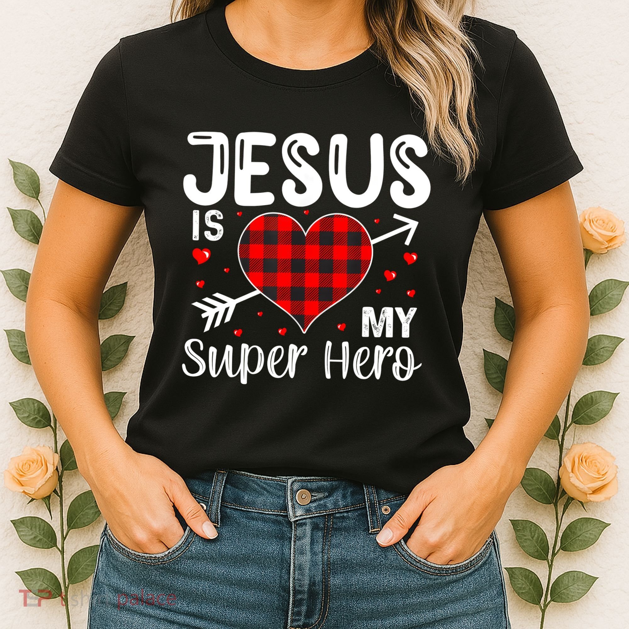 Jesus Is My Superhero Cute Powerful Christian Women's T-Shirt
