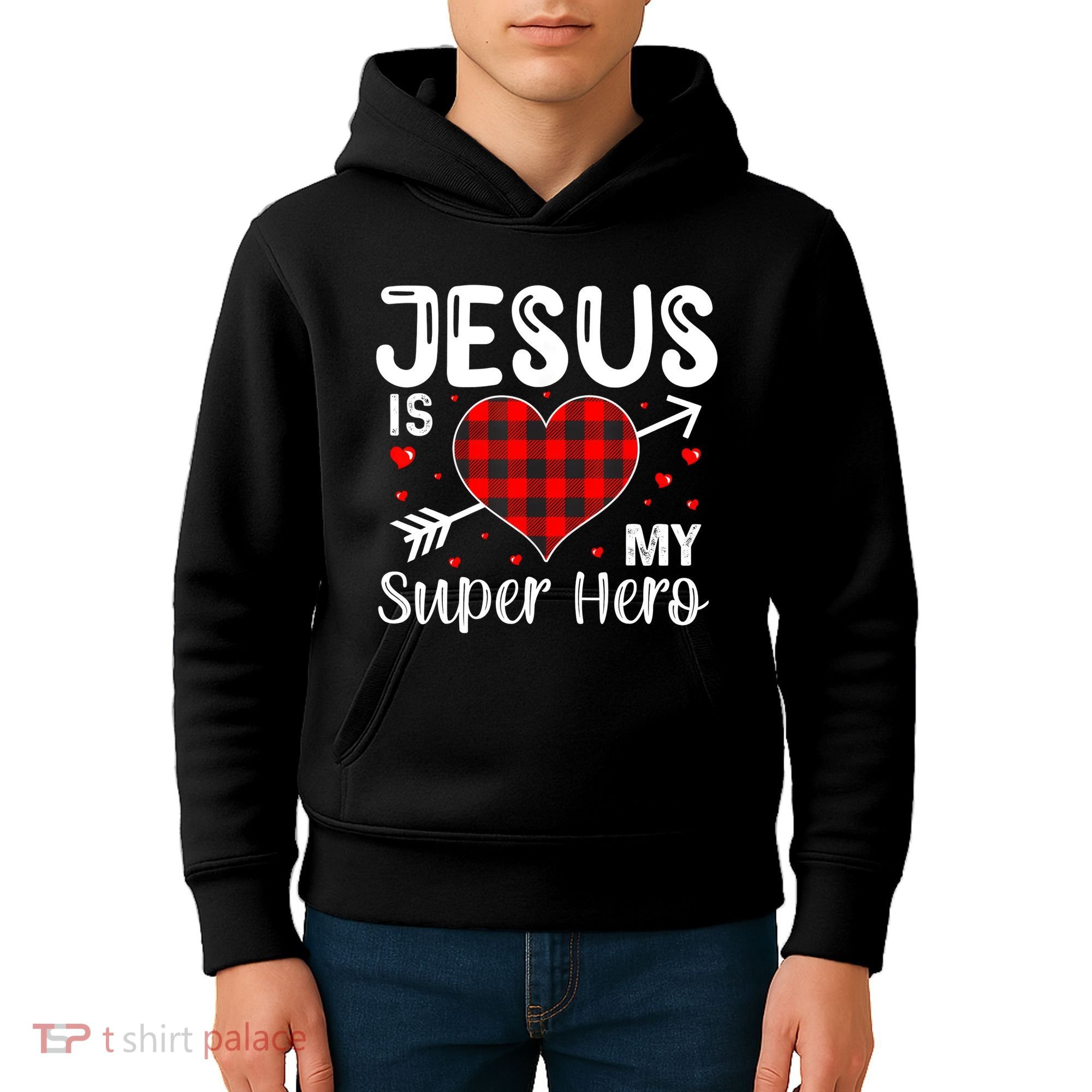 Jesus Is My Superhero Cute Powerful Christian Kids Hoodie