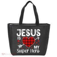 Jesus Is My Superhero Cute Powerful Christian Tote Bag thumb 0