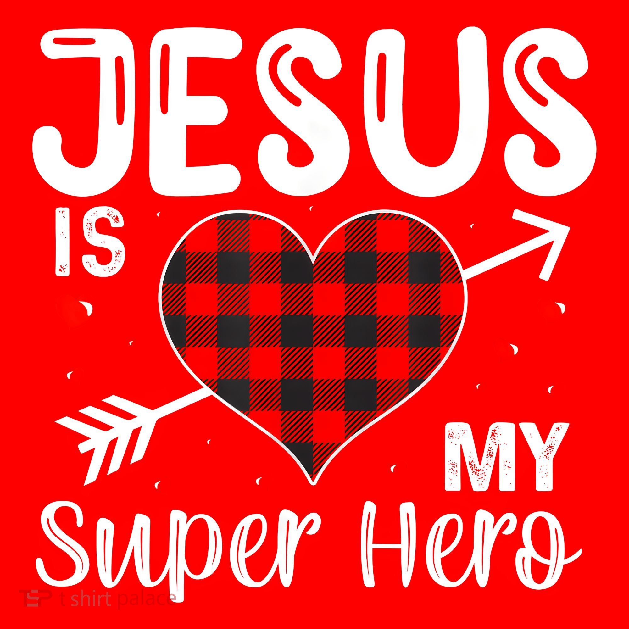 Jesus Is My Superhero Cute Powerful Christian Santa Hat