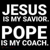 Jesus Is My Savior Pope Is My Coach Women's Hoodie thumb 2