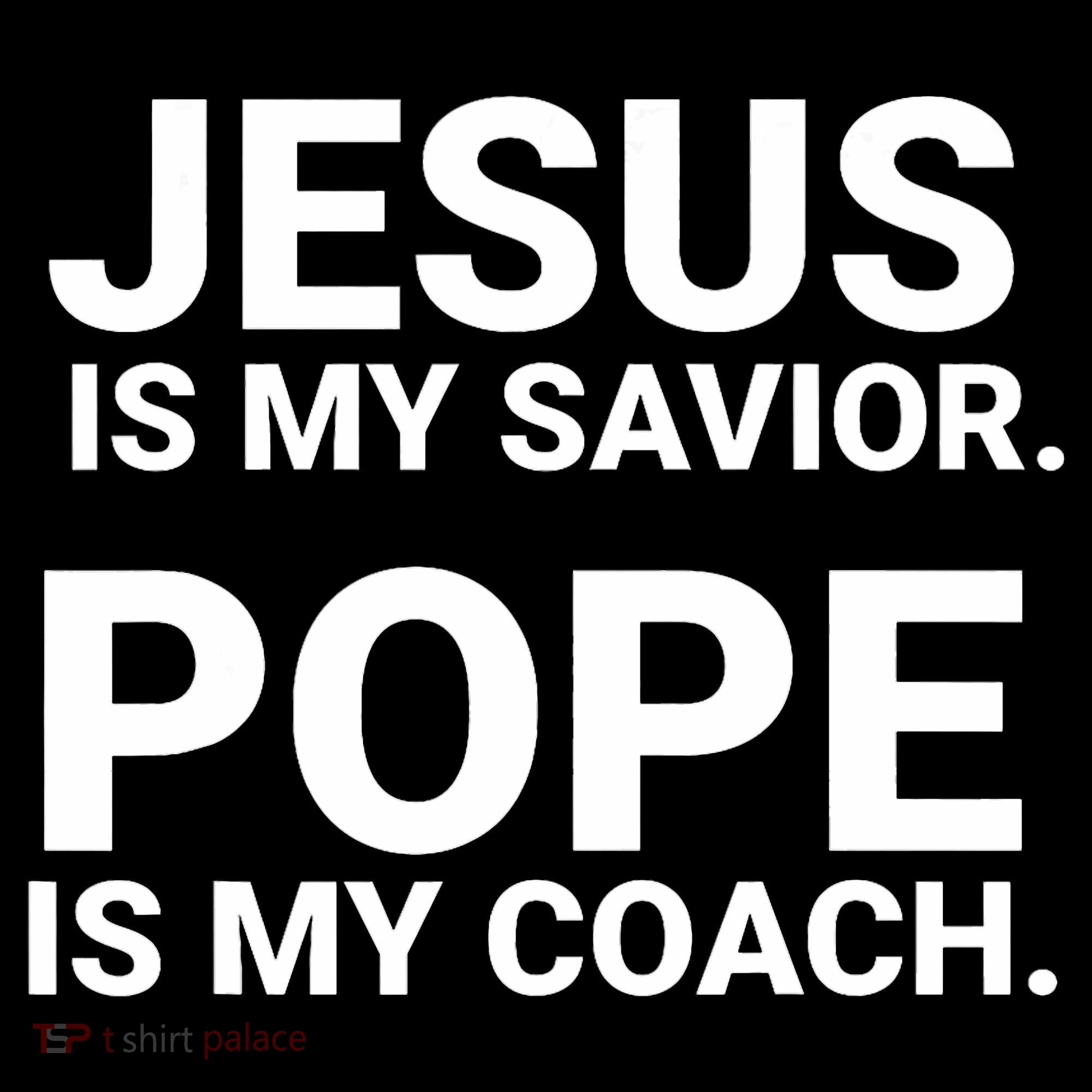 Jesus Is My Savior Pope Is My Coach Women's Hoodie