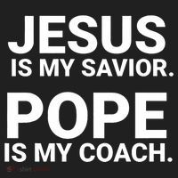 Jesus Is My Savior Pope Is My Coach Hat thumb 2