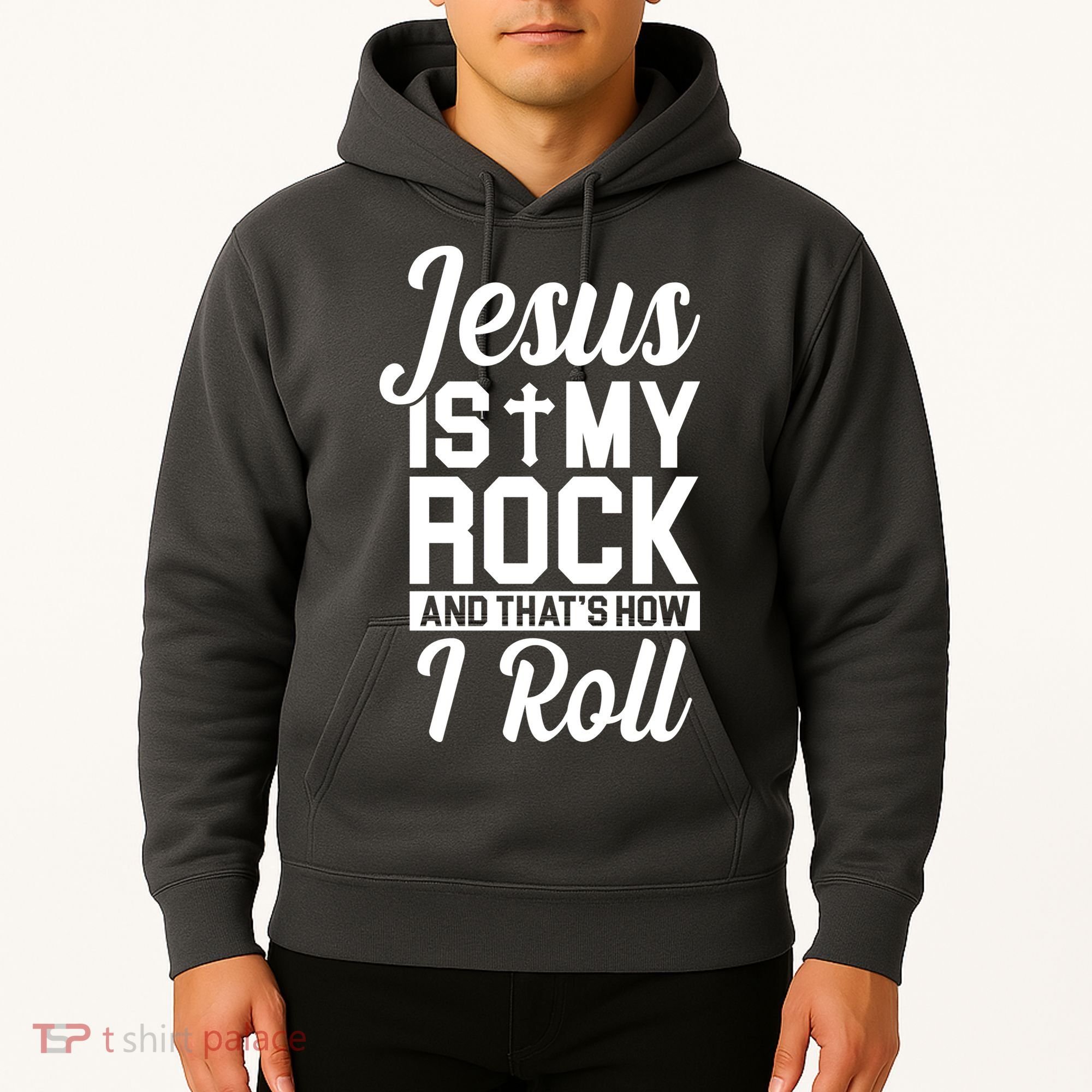 Jesus Is My Rock And That's How I Roll Hoodie