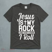 Jesus Is My Rock And That's How I Roll T-Shirt thumb 5