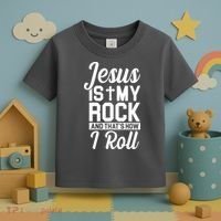 Jesus Is My Rock And That's How I Roll Toddler T-Shirt thumb 3