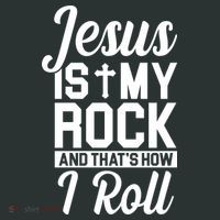 Jesus Is My Rock And That's How I Roll Kids Sweatshirt thumb 2