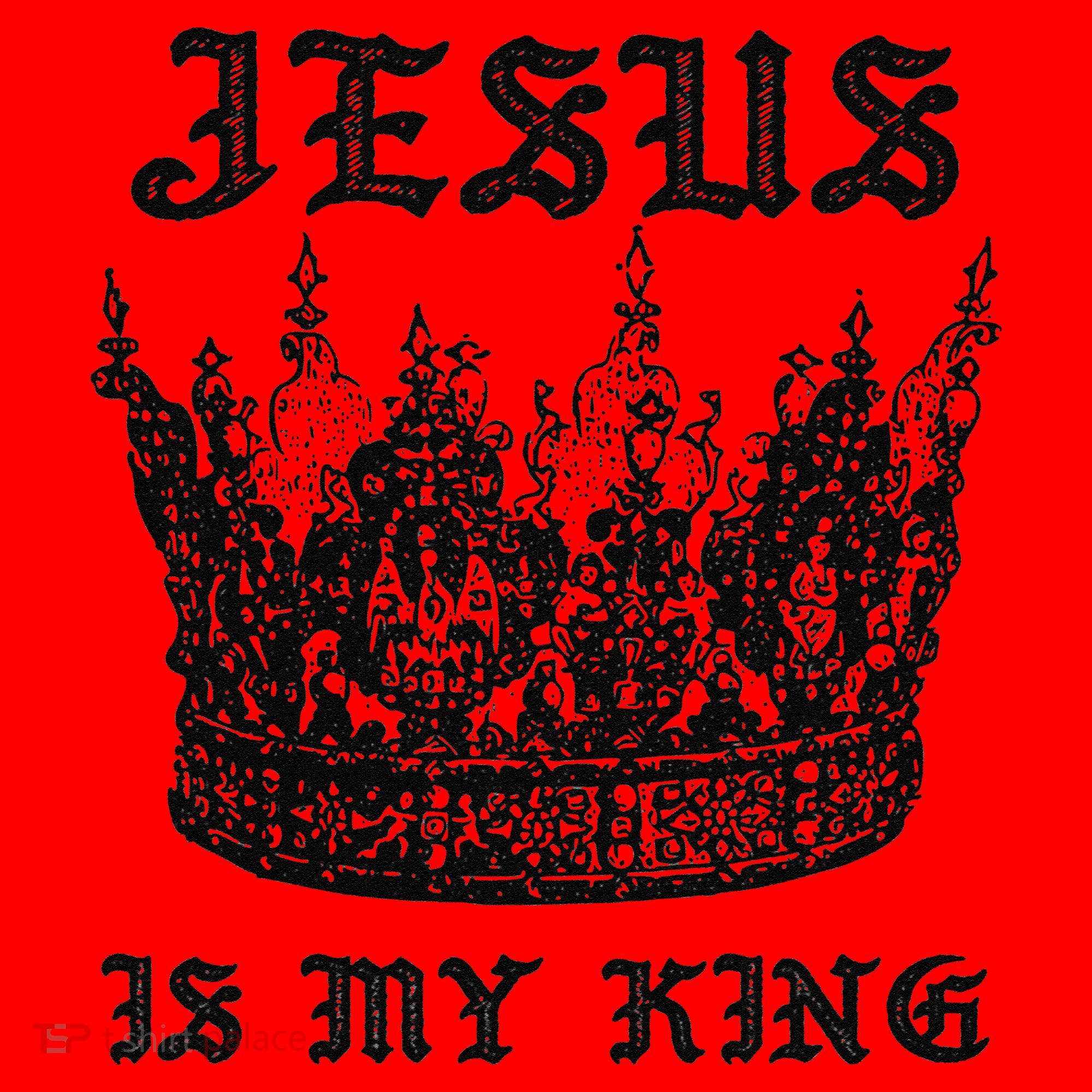 Jesus Is My King Funny Saying Christian Bible Faith Santa Hat