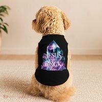 Jesus Is My Rock Religious Christian Biblical Doggie Tank thumb 2