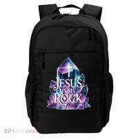 Jesus Is My Rock Religious Christian Biblical Backpack thumb 0
