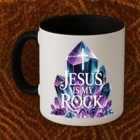 Jesus Is My Rock Religious Christian Biblical Coffee Mug thumb 2
