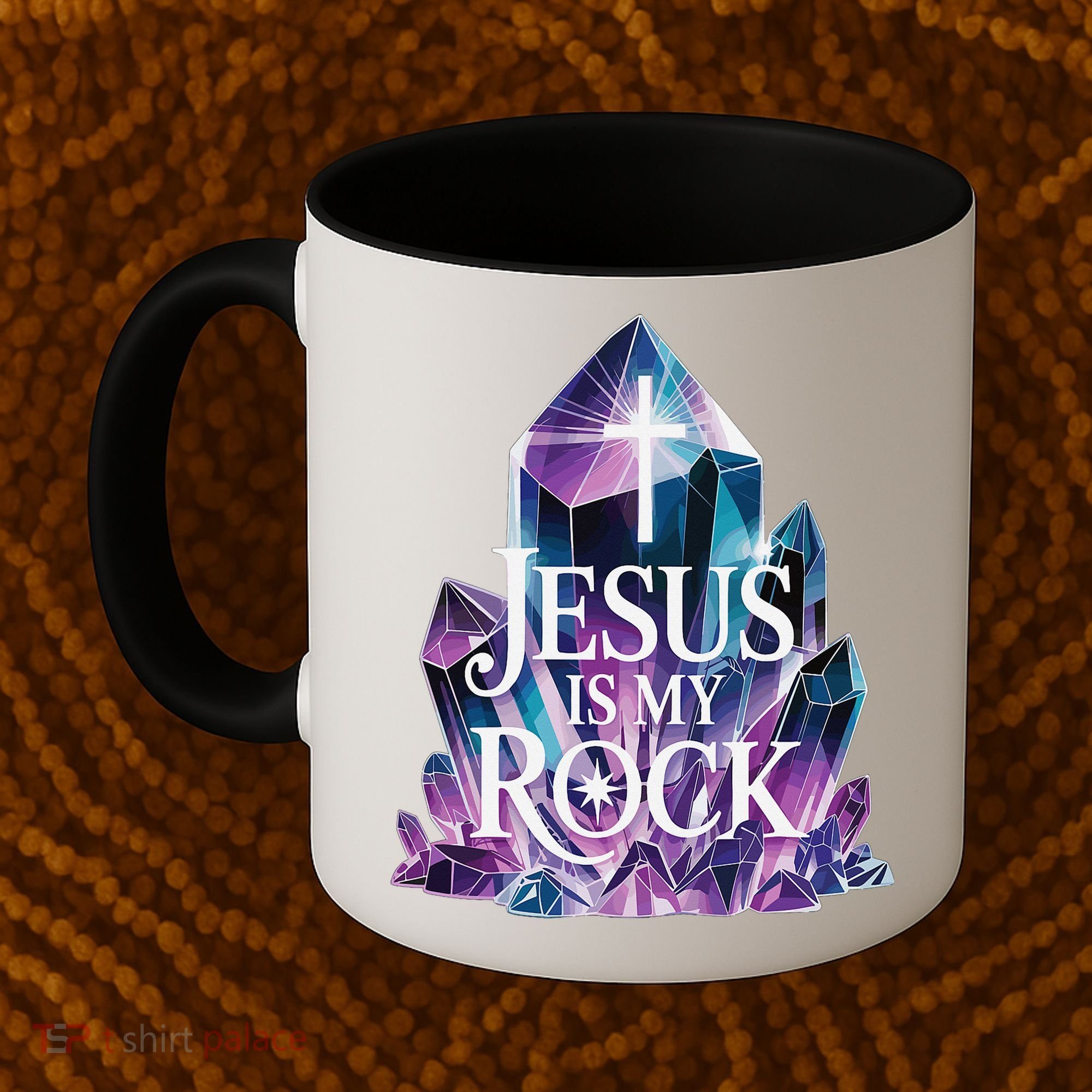Jesus Is My Rock Religious Christian Biblical Coffee Mug