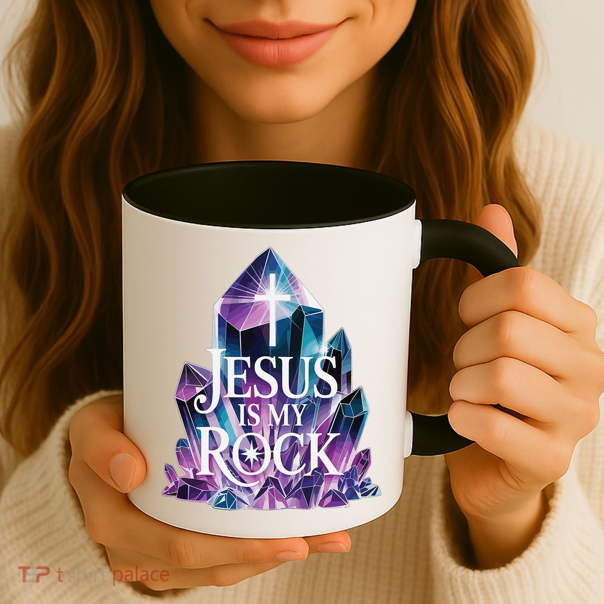 Jesus Is My Rock Religious Christian Biblical Coffee Mug