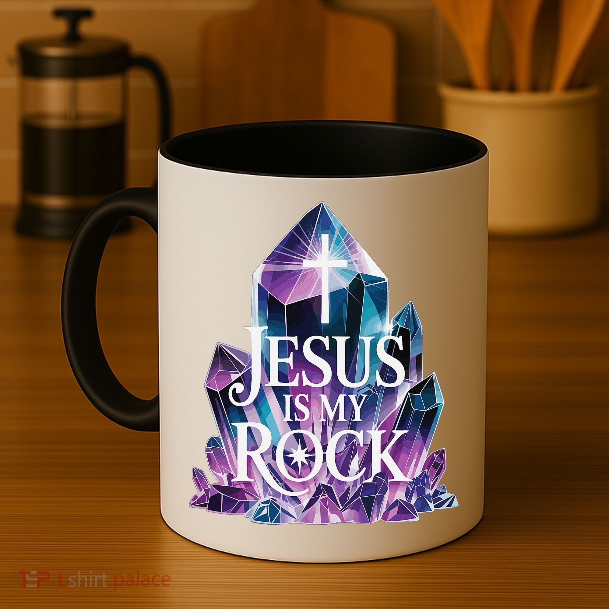 Jesus Is My Rock Religious Christian Biblical Coffee Mug