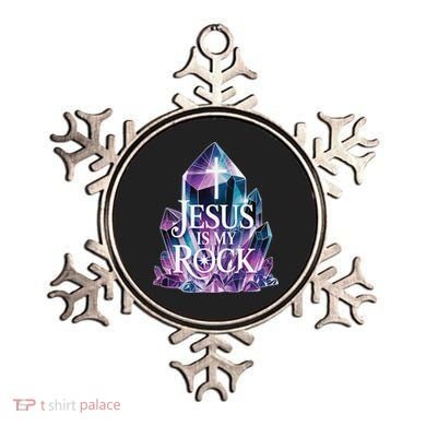 Jesus Is My Rock Religious Christian Biblical Ornament