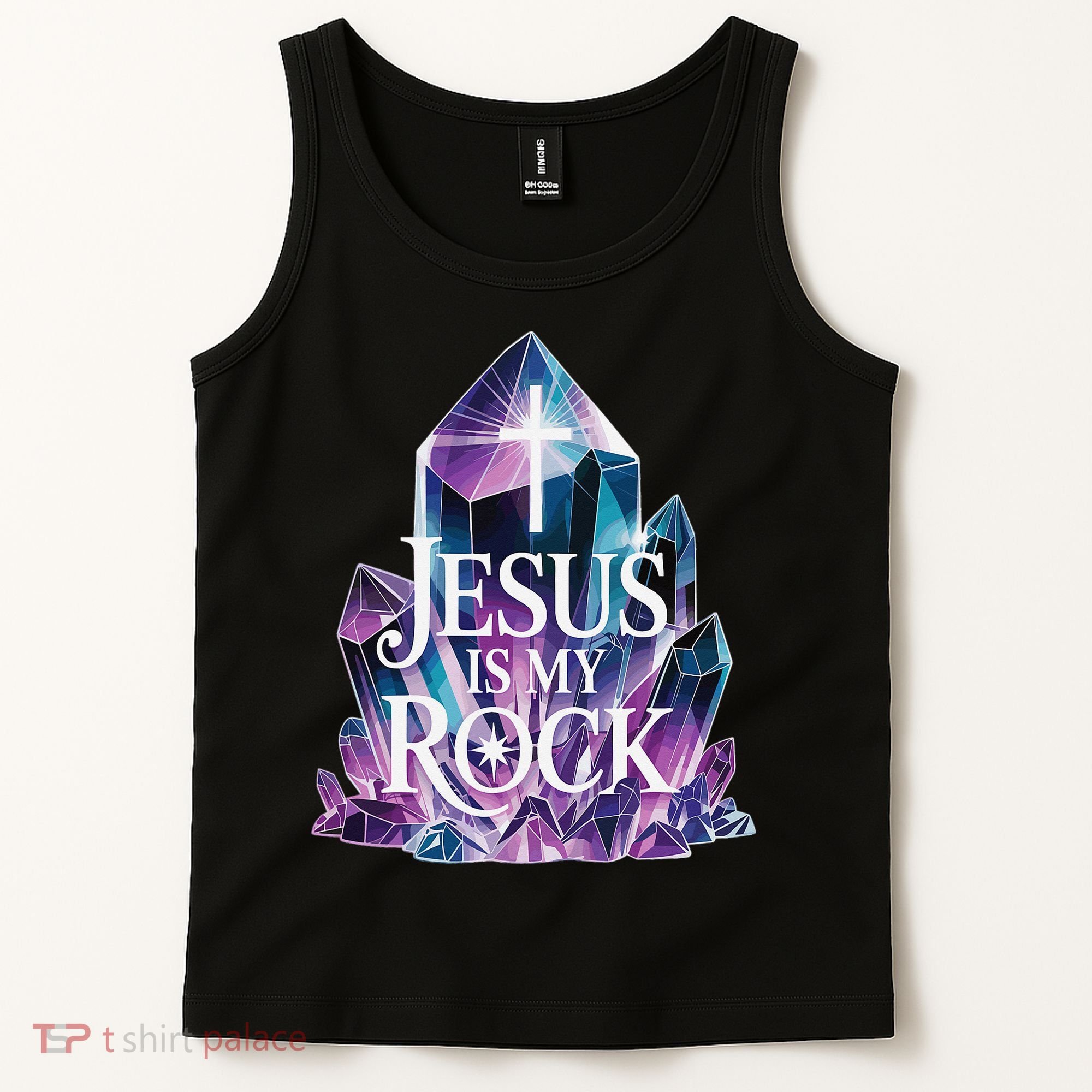 Jesus Is My Rock Religious Christian Biblical Tank Top