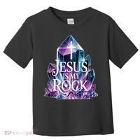 Jesus Is My Rock Religious Christian Biblical Toddler T-Shirt thumb 0