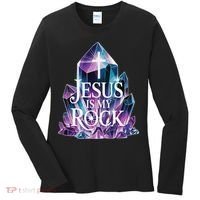 Jesus Is My Rock Religious Christian Biblical Women's Long Sleeve Shirt thumb 0