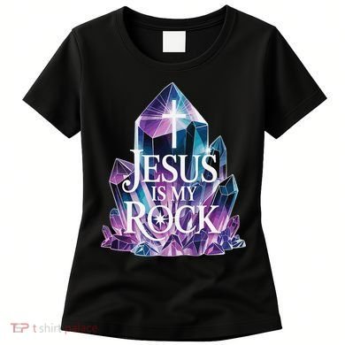 Jesus Is My Rock Religious Christian Biblical Women's T-Shirt
