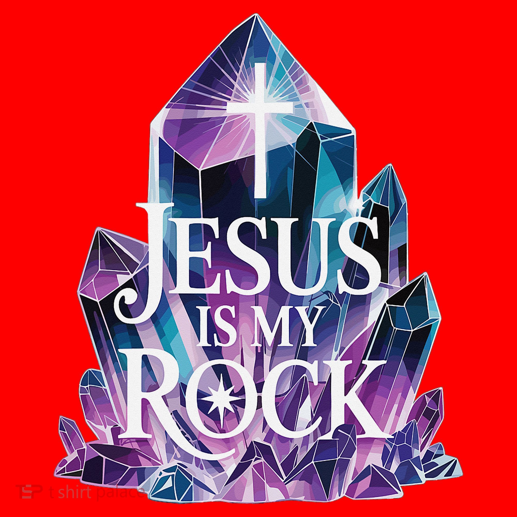 Jesus Is My Rock Religious Christian Biblical Santa Hat