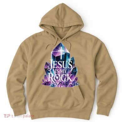Jesus Is My Rock Religious Christian Biblical Hoodie