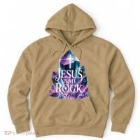 Jesus Is My Rock Religious Christian Biblical Hoodie thumb 0