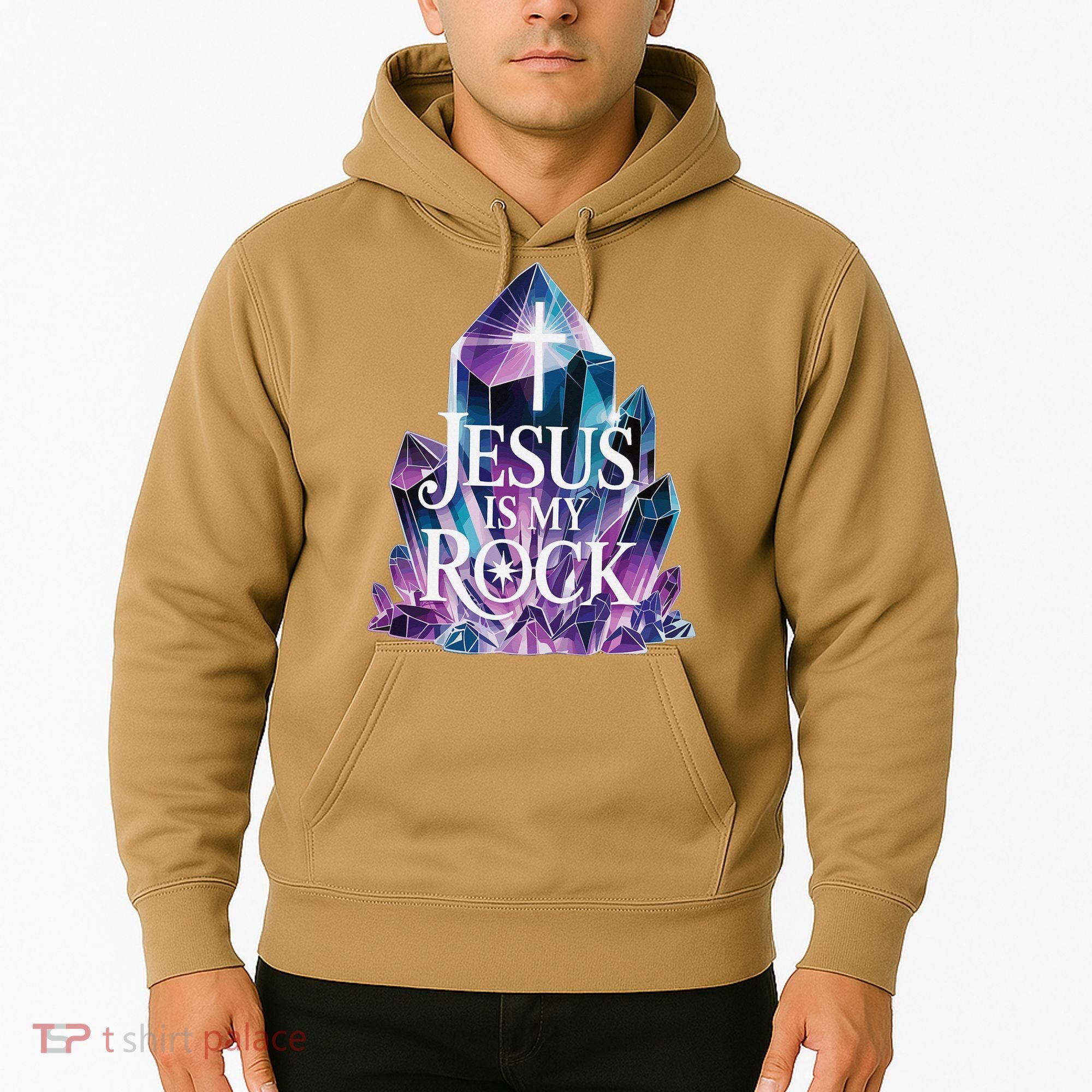 Jesus Is My Rock Religious Christian Biblical Hoodie