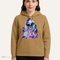 Jesus Is My Rock Religious Christian Biblical Hoodie thumb 5